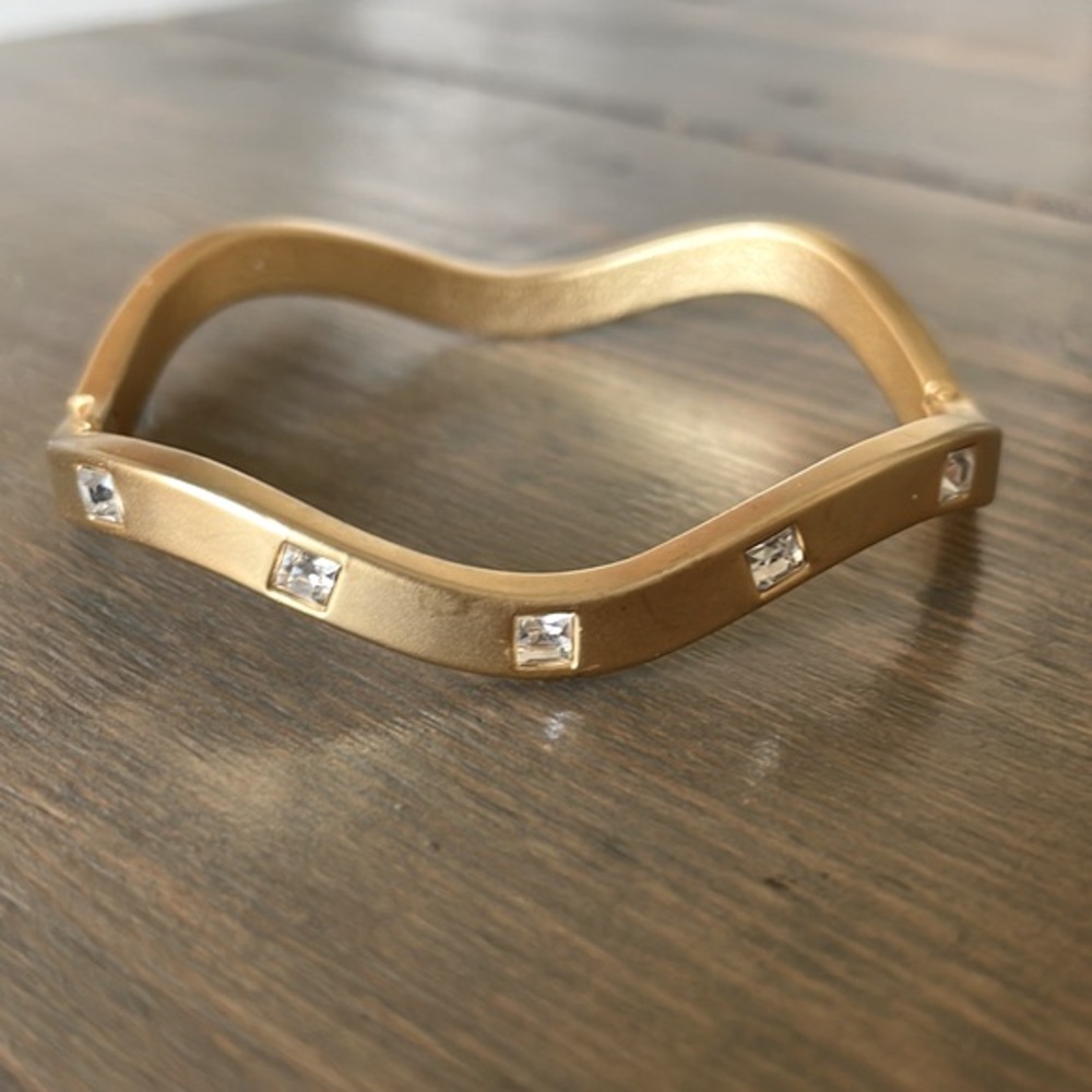 Matte Gold Crystal Bracelet